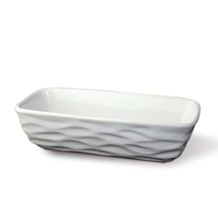 Martini Spa - Il Coccio - Umidificatore in Ceramica, Forma di vaschetta Rigata, Colore Bianco, 20x5,5x8,5 cm, 420g, 1 unità