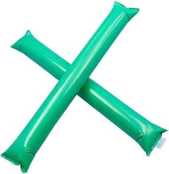 110 pz Confezione da 55 paia di applauditori gonfiabili rumorosi in plastica. Articoli di festa e animazione. Bastoncini di cotillon, ideali per calcio, feste, compleanni, comunione (60, giallo)