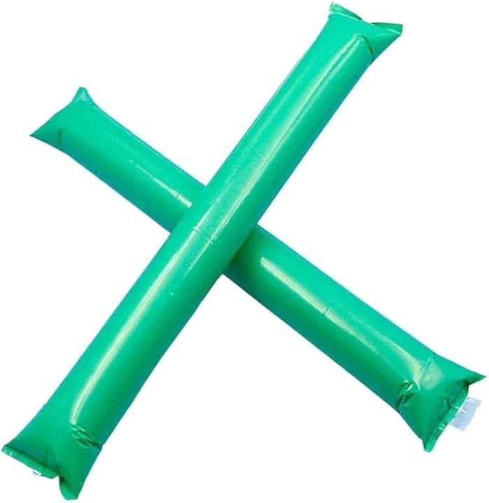 110 pz Confezione da 55 paia di applauditori gonfiabili rumorosi in plastica. Articoli di festa e animazione. Bastoncini di cotillon, ideali per calcio, feste, compleanni, comunione (60, giallo)