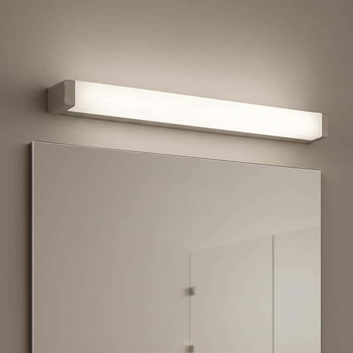 MAKA Luce Specchio Bagno LED 12W 960 Lumen, Lampada Specchio Bagno con Interruttore 3 Colori (Calda/Naturale/Fredda), Applique Moderna in Alluminio 60 cm, Installazione a Parete per Make-Up e Rasatura
