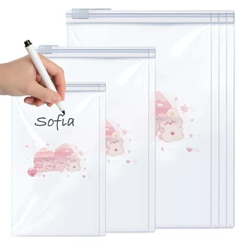 Bustine Corredino Neonato Ospedale – Kit cambio nascita con zip per bimbo e bimba, 8 pezzi