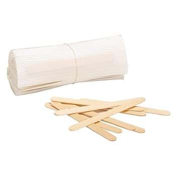 Happyfood Kit 1000 Palette per Caffe in Legno monouso imbustate singolarmente - Bastoncini palettine miscelatori USA e Getta per Girare caffè