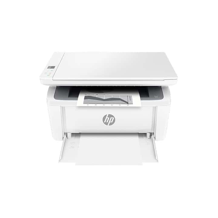 HP LaserJet M140w 7MD72F, Stampante Multifunzione Laser A4, Monocromatica, Stampa Fronte e Retro Manuale in Bianco e Nero, 20 ppm, Wi-Fi, Smart, Bianca Blue Angel