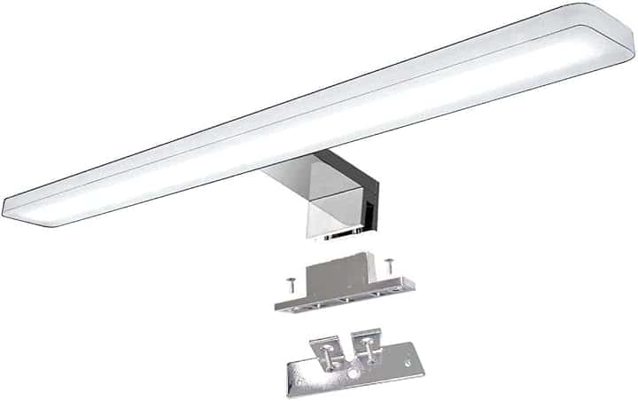 Lampada da Specchio da Trucco a Led 4000K 30cm 8W 640lm da Bagno Luce Armadio Illuminazione Morsetto