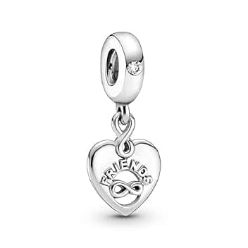 PANDORA Charm a tema amicizia, in argento sterling