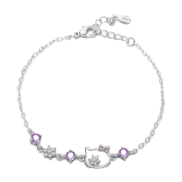 EIROVYA Braccialetto Cartoon e Anime per Ragazze con Gatto, 1 Pezzo