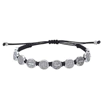 FENOHREFE Braccialetto religioso con preghiera portafortuna, realizzato a mano, con perline, per uomo e donna