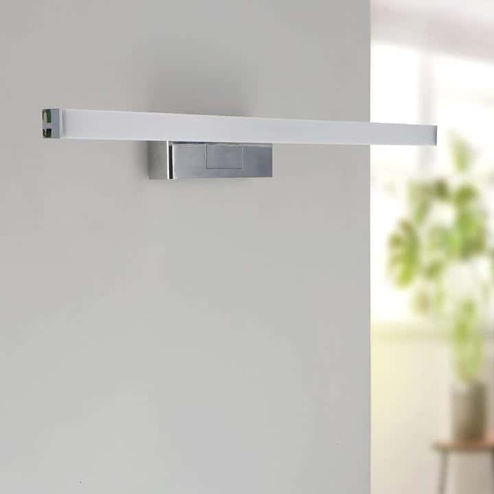 M Ledme - Luce LED per specchio da bagno Mirror, 6W, 40 cm, bianco neutro 4000K, impermeabile IP44, montaggio su specchi, mobili o pareti (facile) 400X45X103H mm