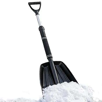 Pala da neve, pala invernale con manico telescopico, pala di sopravvivenza portatile, per il freddo, esterno, passerella da giardino