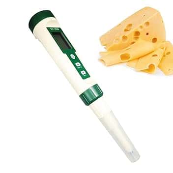 Misuratore di PH per alimenti per conserve | Sonda sensore ad alta precisione per tester digitale impermeabile per PH | Test di equilibrio del pH con compensazione automatica della temperatura