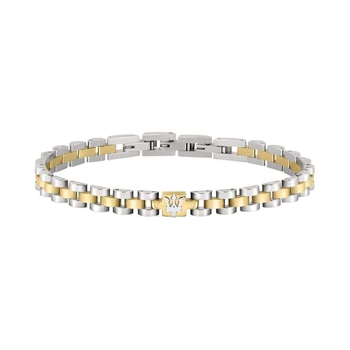 Maserati Jewels Bracciale Uomo, 21 cm, in Acciaio, PVD - JM320AST08