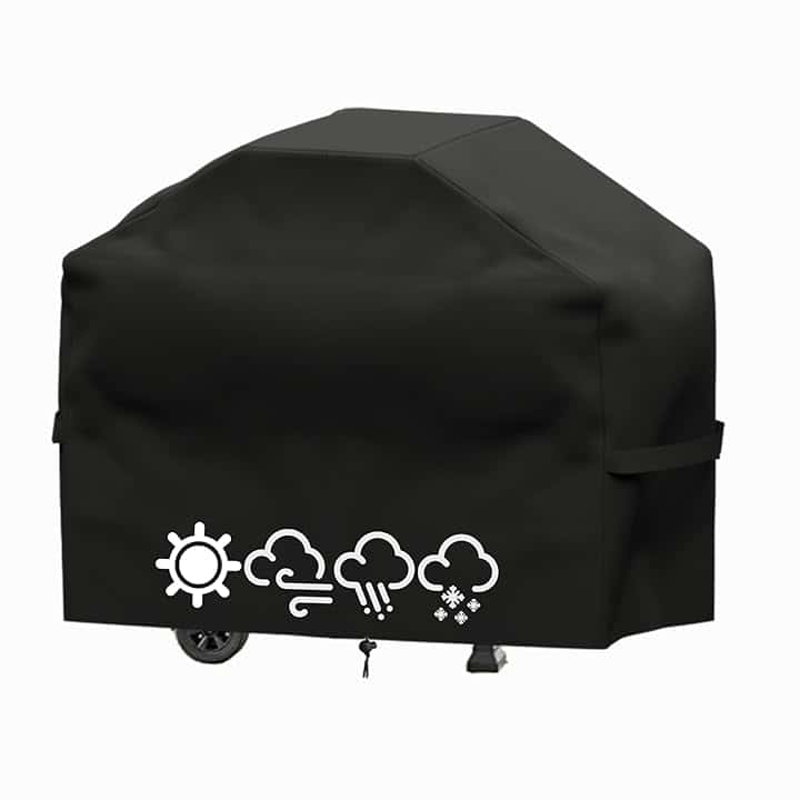 Copertura Barbecue da Esterno,Copri barbecue da Esterno Impermeabile,Telo Copri Barbecue Esterno,Anti Pioggia Polvere Sole Neve Pioggia Feci di Uccelli Tessuto (145X61X117 CM)