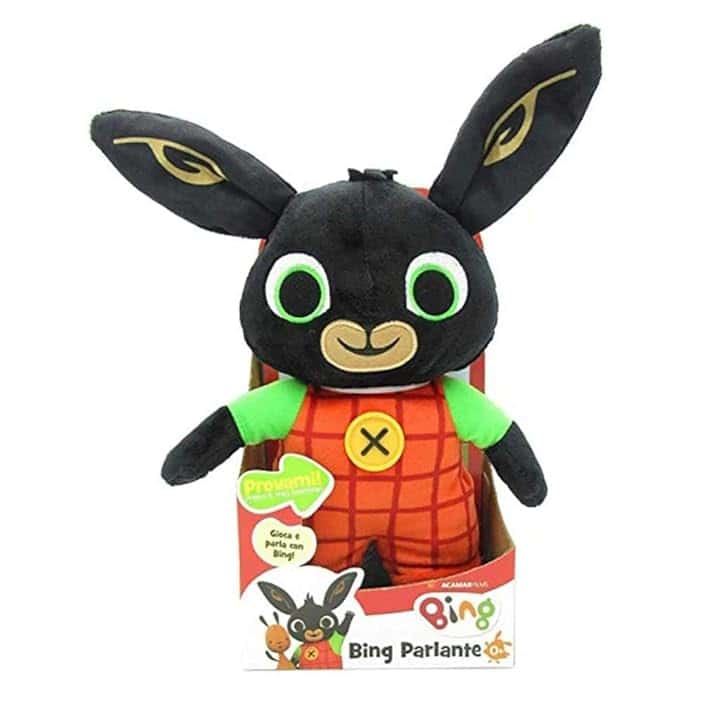 Giochi Preziosi Bing Peluche Parlante Altezza 33 cm, Giochi Bambini 0 Mesi +, Peluche Neonato, Ripete le Sue Frasi Preferite con la Voce Originale, Ideale per Compagnia Durante la Nanna