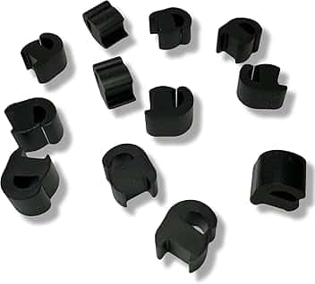 KIT 12PZ GOMMINI PIEDINI IN GOMMA GRIGLIA PIANO COTTURA CUCINA COMPATIBILE CON FRANKE HOTPOINT ARISTON REX ELECRTOLUX ZANUSSI