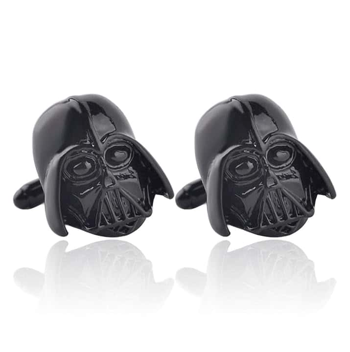 Reis of London Gemelli classici da collezione con Darth Vader3D, per Natale, compleanno, calza della Befana, idea regalo per bambini, uomini e donne, colore: nero