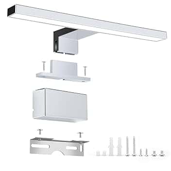 Lampada LED per Specchio da Bagno, 5W 30 cm 230 V Neutra 4000K, Lampada da Moderna per Luce da Trucco, Lampada da Armadio Luce da Parete per Bagno. IP 44 Impermeabile Alluminante(1264-30)