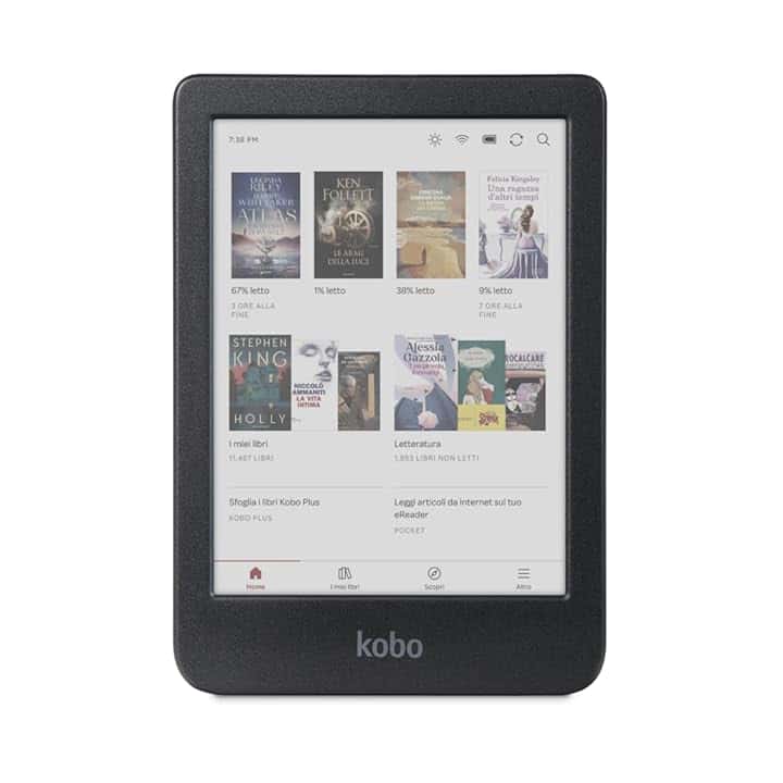 Kobo Clara Colour | eReader | Display antiriflesso a colori E Ink Kaleido™ 3 da 6” | Modalità Scura| I Audiolibri | Impermeabile (Nero)