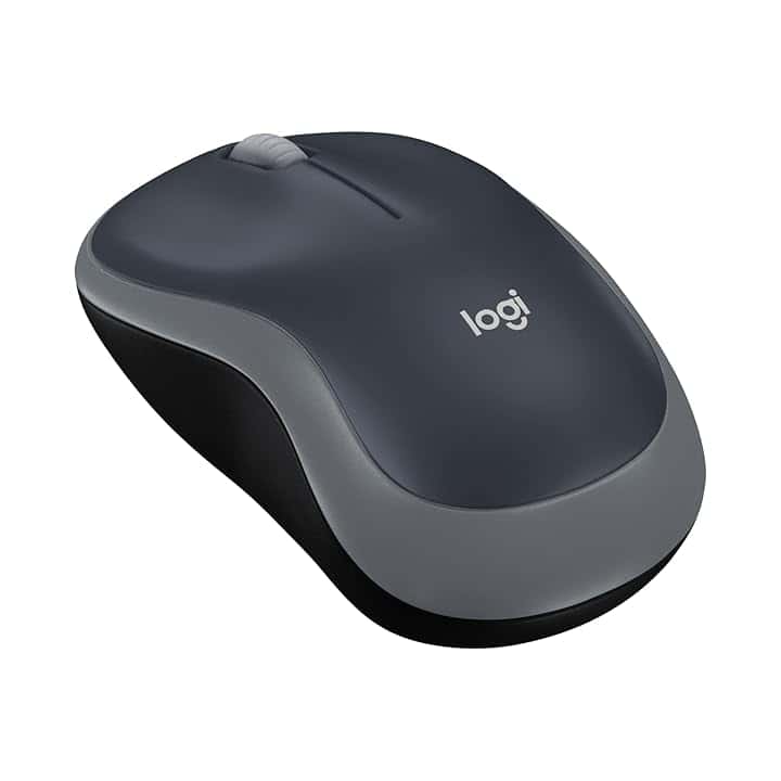 Logitech M185 Mouse Wireless, 2,4 GHz con Mini Ricevitore USB, Durata Batteria di 12 Mesi, Tracciamento Ottico 1000 DPI, Ambidestro, Compatibile con PC, Mac, Laptop - Grigio