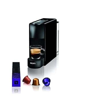 KRUPS Nespresso Essenza Mini XN1108, Macchina da caffè, Sistema Capsule Nespresso, Serbatoio acqua 0.6L, colore Nero