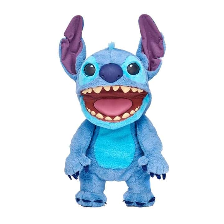 Disney Lilo & Stitch Puppetronic by Real FX - Peluche elettronico da 45 cm, 100+ combinazioni di azioni e suoni, giocattolo realistico con sensori e reazioni, 6+ anni, famoso (TTC29000)