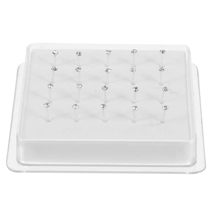 WRITWAA 20 Pezzi Piercing Naso Argento, Borchie Naso Metallo, Gioielli Per, Anelli Donna, Piercing Trasparente