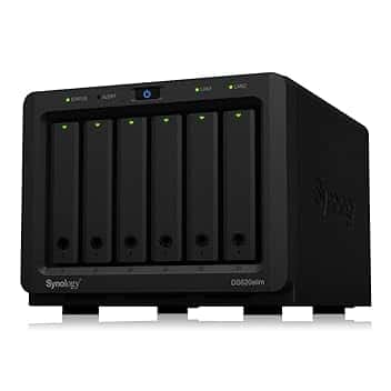 Synology DiskStation DS620slim 6-Bay NAS [2.5" SATA HDD/SSD. 2x Gigabit LAN. 2x USB 3.0. 2GB RAM]