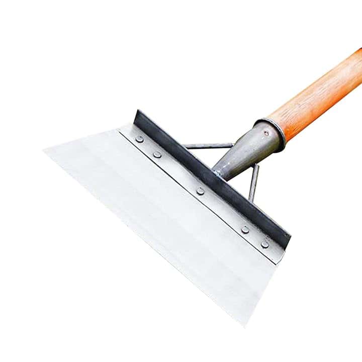 Pala da Giardino Multifunzionale, per eliminare Il Ghiaccio e spalare la Neve, in Acciaio Inox, per Erbacce e Muschio, Pala per la Pulizia del Giardino, diserbo, Piante, agricola (30cm)