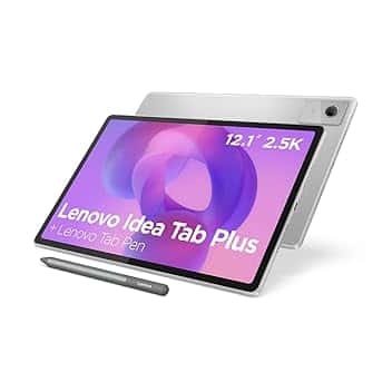 Lenovo Idea Tab Plus, 2.5K da 12.1" 90Hz, Processore Mediatek Dimenity 6400, RAM 8GB, Memoria 256GB, WiFi 5, Tablet Android 15, Lenovo Tab Pen inclusa - Cloud Grey