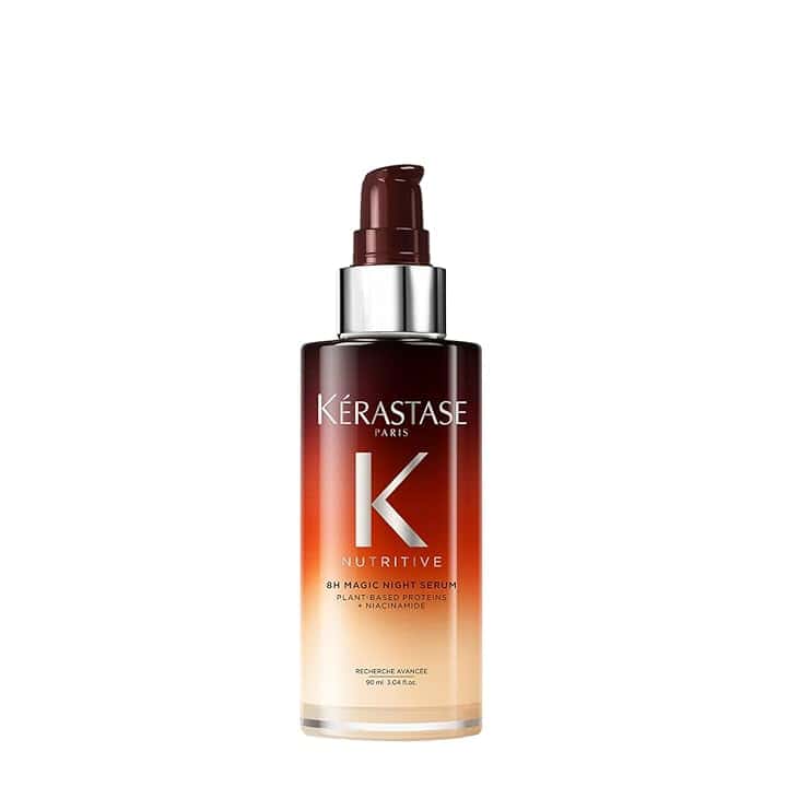 Kérastase, Nutritive, Siero Notturno Nutriente, Per Capelli Secchi, Azione Rivitalizzante, Con Proteine di Origine Vegetale e Niacinamide, Siero Notturno 8h Magic Night Serum, 90 ml Cradle to Cradle Certified