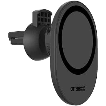 OtterBox Vent Mount per auto per MagSafe, forte allineamento e fissaggio su ventola auto con MagSafe, progettato per essere facile, solido e sicuro da adattare, compatbile iPhone, Nero