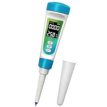 3T6B Misuratore di PH per Alimenti, Tester Digitale di PH Professionale con Display LCD retroilluminato e ATC, pHmetro per fermentazione, Alimenti, Carne, Formaggio, Acqua