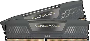 CORSAIR VENGEANCE DDR5 32GB (2x16GB) DDR5 6000MHz CL36 AMD EXPO Intel XMP iCUE Memoria Compatibile per Computer - Grigio (CMK32GX5M2E6000Z36)