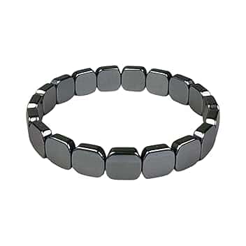 eleewoo Bracciale Uomo Donna in Pietra Naturale Tormalina Nera e Ematite – Braccialetto Fatto a Mano su Misura (17cm-20cm). Gioielli Personalizzati nella Taglia, Protezione e Antistress, Idea Regalo