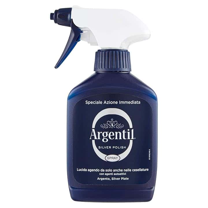 Argentil Argentil - Detergente Specifico per Argento Spray, Azione Lucidante e Antiossidante Rapida, con Agenti Autoattivi, 150 ml