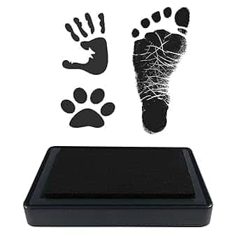 Kit per Impronte di Mani e Piedi di Bambini, Tampone di inchiostro, Innocuo per bambini, Facile da pulire