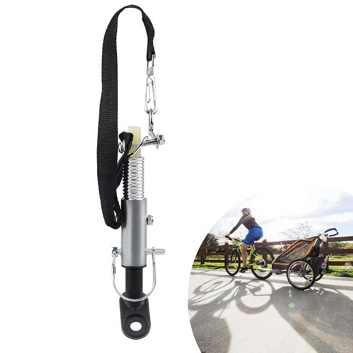 45° Attacco per Rimorchio Doppia Protezione, Universale Accoppiatore per Rimorchio Bicicletta, Gancio Traino Bici, Accoppiatore in Acciaio per Rimorchi per Bambini, Rimorchi per Cani