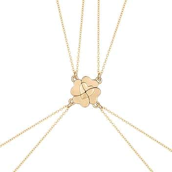 Rainway 4 Pezzi Collanes dell'amicizia, Collane a Quadrifoglio da Donna, Collanes dell'amicizia per 4 Ragazze, Collane Magnetiche in Acciaio Inossidabile BFF, Regali di Laurea per Migliori Amiche