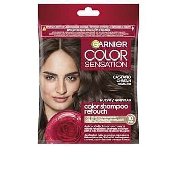 Garnier Color Shampoo Retouch Colorazione permanente castano – 100% copertura capelli bianchi – dura fino a 4 settimane