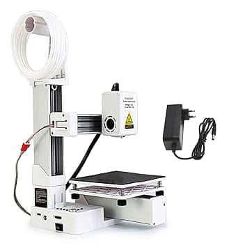 EMUKOEP Stampante 3D Versatile per Principianti Ad Alta Precisione con Tecnologia Multiplexing a Divisione di Frequenza Piccola Macchina da Stampa 3D per Progetti Creativi Ed (Bianca)