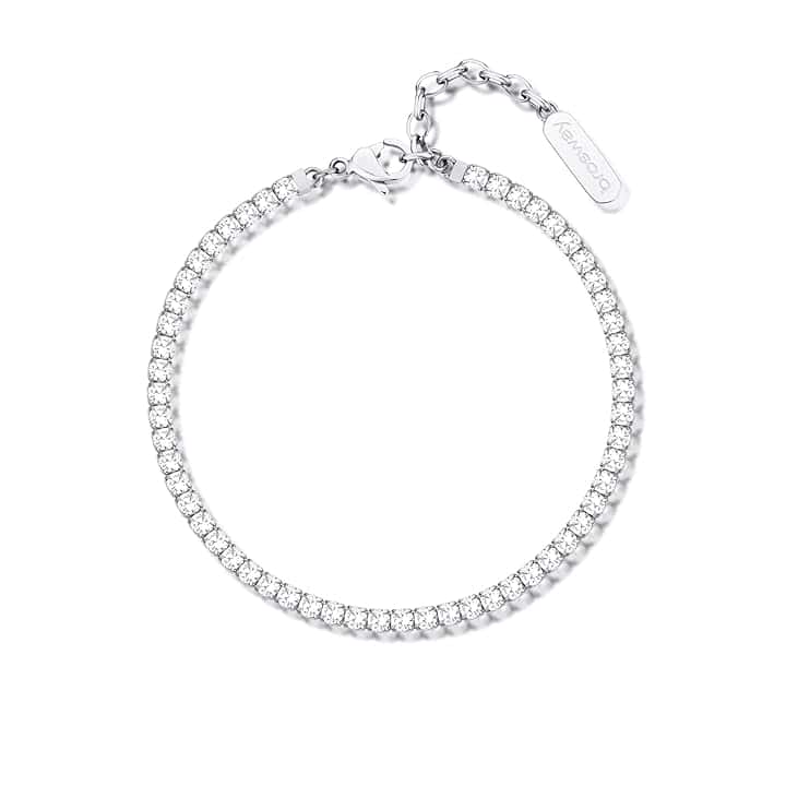 Brosway Bracciale Donna, Bracciale Tennis in Acciaio | Collezione Desideri - BEI080