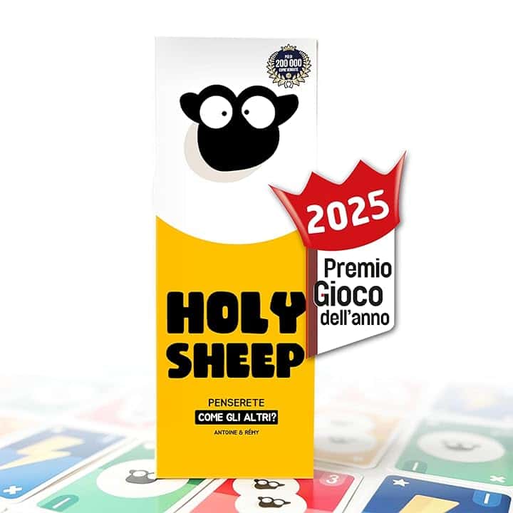 ATM Gaming Holy Sheep – Gioco da Tavolo per Famiglie e Amici – Indovina le Stesse Risposte dei Tuoi Compagni di Squadra! – Gioco Divertente e Veloce – Da 3 a 9 Giocatori – Italiano