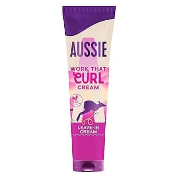 Aussie Work That Curl Crema Ricci 160ml, Crema Senza Risciacquo per Definire e Idratare Capelli Mossi e Ricci, Infusa con Olio di Cocco, Vegana e Cruelty-Free