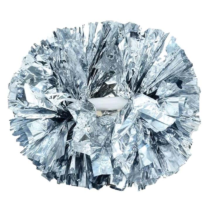 Hooshing 2 pompon da cheerleader con manico a bastone per sport di squadra, danza, cheerleading, bambini e adulti