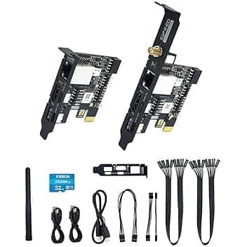 youyeetoo Sipeed NanoKVM Mini Remote Control Operations Server Maintenance Server, 1TOPS NPU 1GHz C906 RISC-V Linux Single Board Computer (versione PCIE) (kit basice)