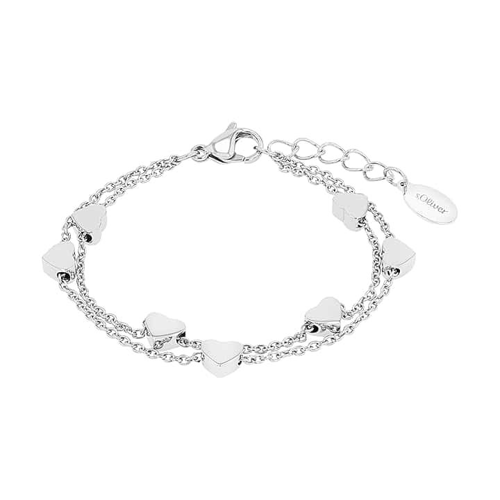 s.Oliver sOliver Bracciale in acciaio inossidabile per bambine, disponibile in una confezione regalo per gioielli