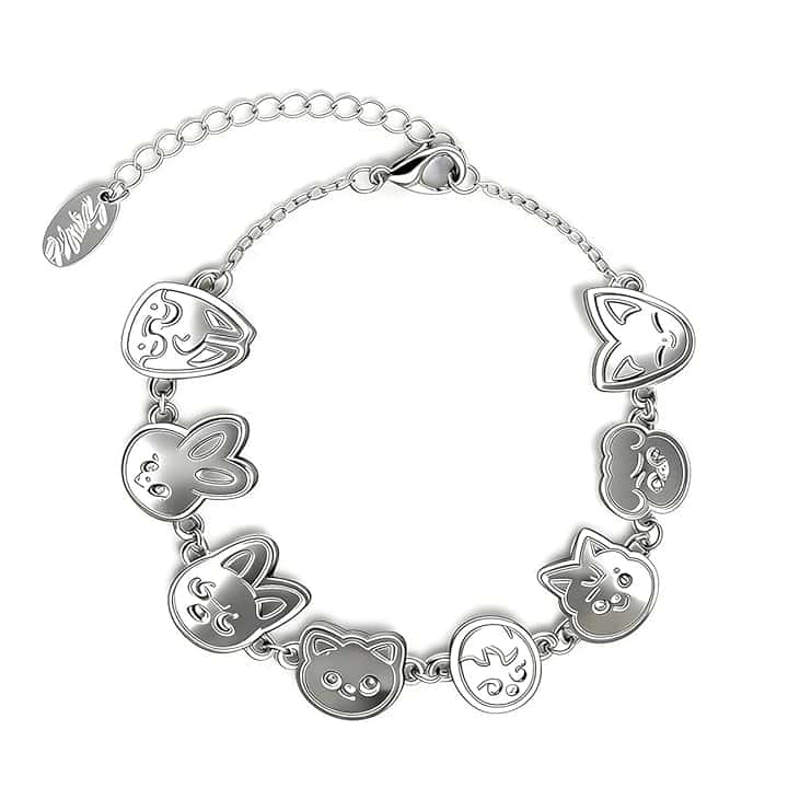 AYVRUOP Kpop Stay Braccialetti,Acciaio inossidabile,Kpop Bracciale,Ragazza Bracciale,Skzoo Anime Cartoon