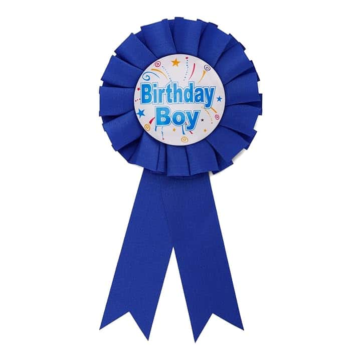 Mikovivi Spilla Buon Compleanno, Spilla con Nastro di Raso Spille per Decorazioni Feste di Compleanno per Ragazzi