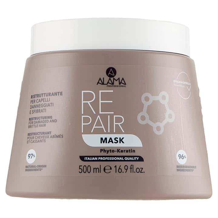 Alama Professional Repair Maschera Ristrutturante per Capelli Danneggiati e Sfibrati, 500 Millilitri