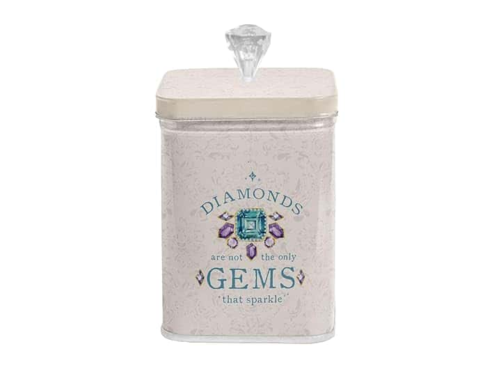 Pigna Pigna x Bridgerton,Scatola in latta, portaoggetti,dettaglio diamante