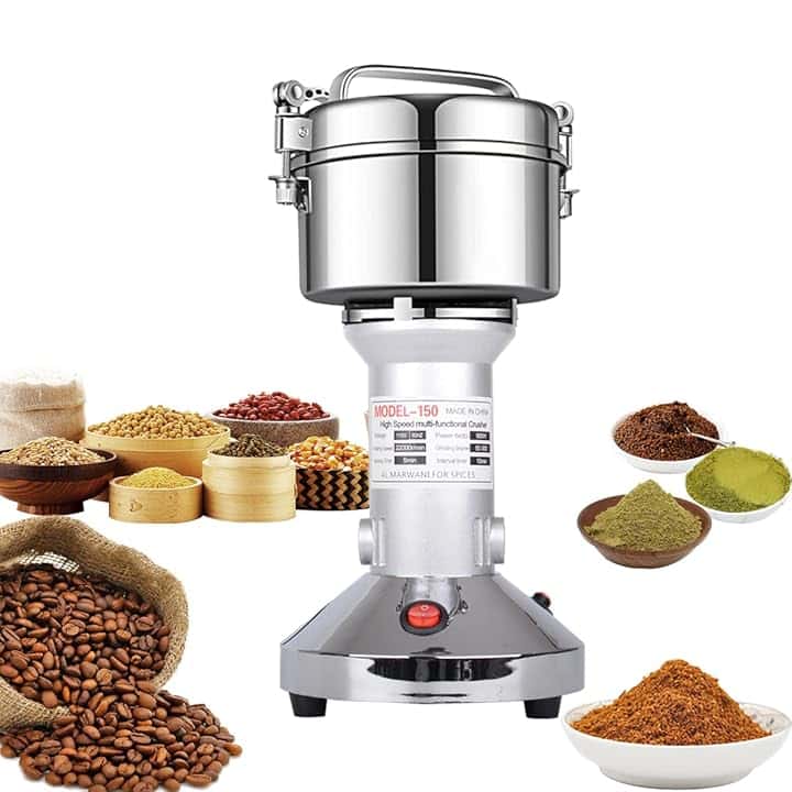 LEJIEYIN Mulino per Cereali 150g Grinder Elettrico 22000RPM Speed Cereali Grinder Acciaio Inossidabile Macina Cereali Elettrica Mulino Elettrico per Farina/Grano/Cereali Secchi/Erba/Spezie